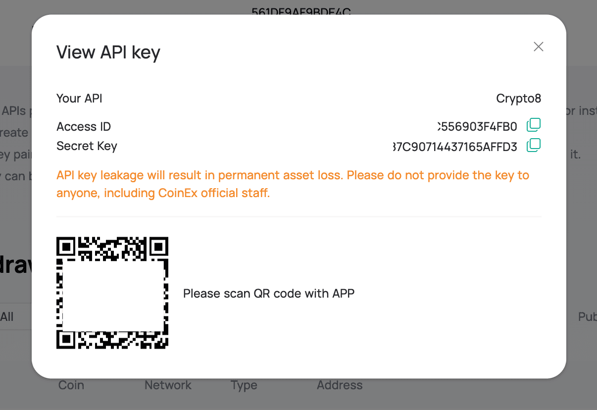 Coinex-api-key