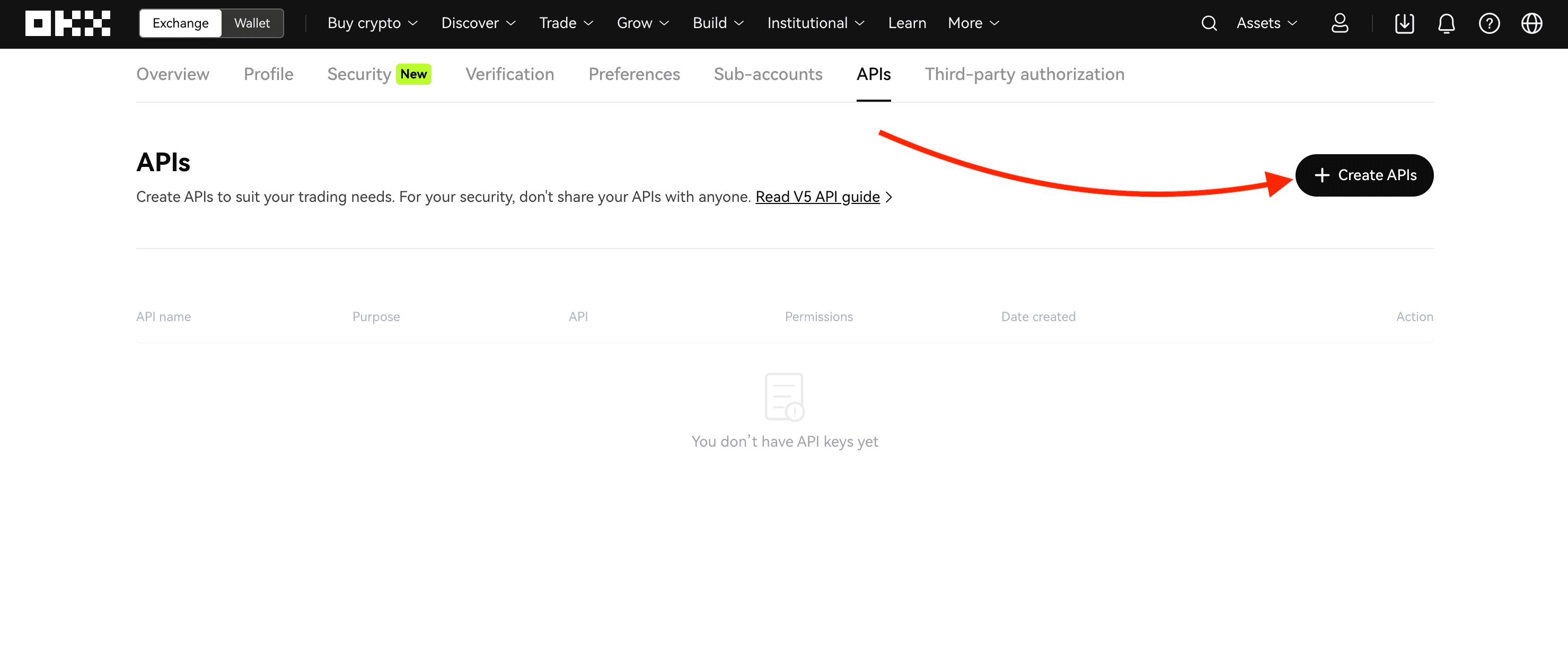 OKX-create-api